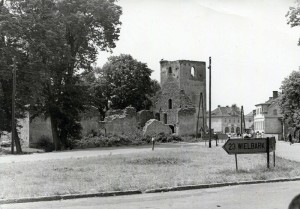 Ruiny kościoła ewangelickiego Jedwabno, lata 60. ub wieku